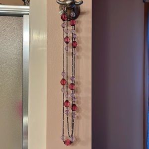 Beaded infinity necklace